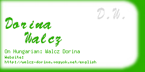 dorina walcz business card